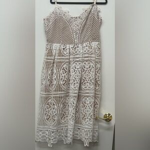 City Chic White Lace Dress